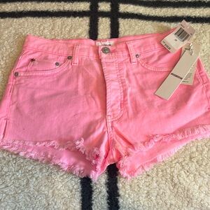 Hudson Pink Jean Shorts